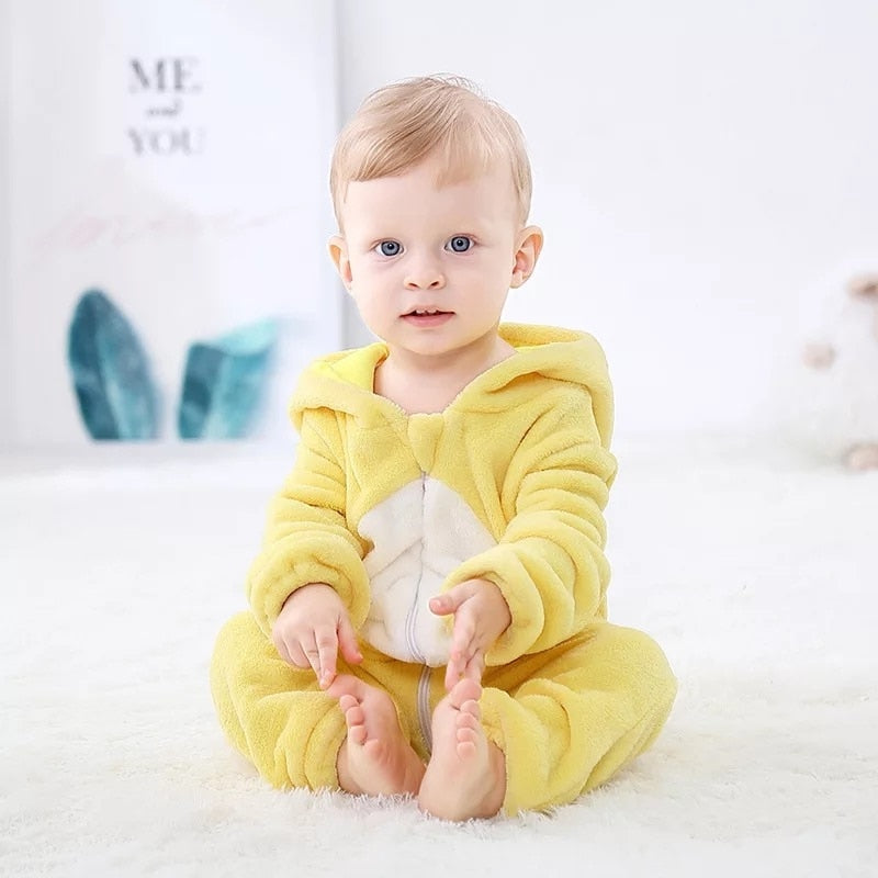 Macacão de Bichinhos - Seu bebê fofo e quentinho!